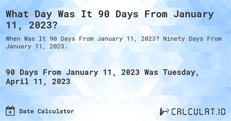what is 90 days from 11/09/2023