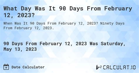 what is 90 days from 12/3/2023