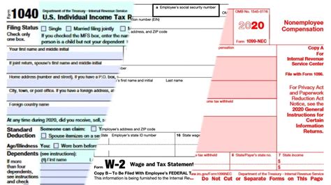 what is a 1040 form vs w2