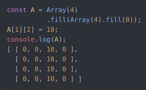 what is a 2d array in javascript