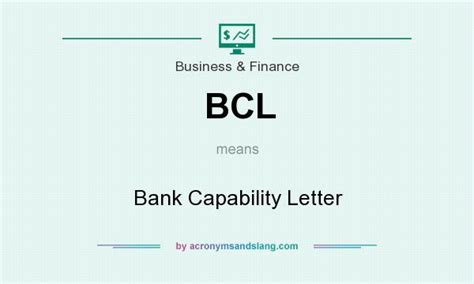 what is a bcl in banking