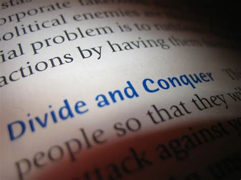 what is a better phrase than divide and conquer