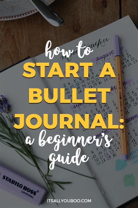 What Is A Bullet Journal And How To Start