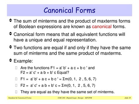 what is a canonical form in math