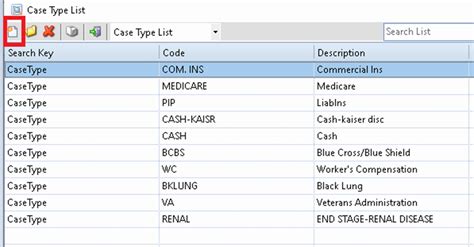 what is a case type code