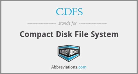 what is a cdfs file system