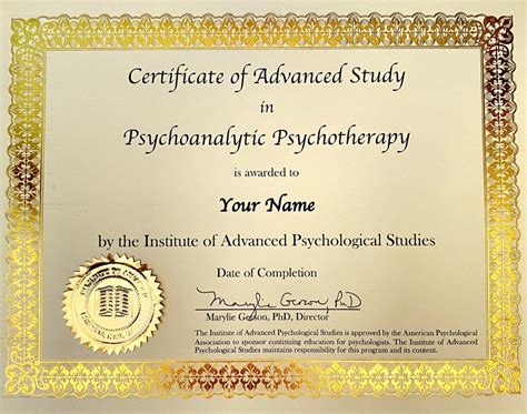 what is a certificate of advanced study