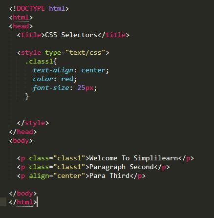 what is a class selector in css