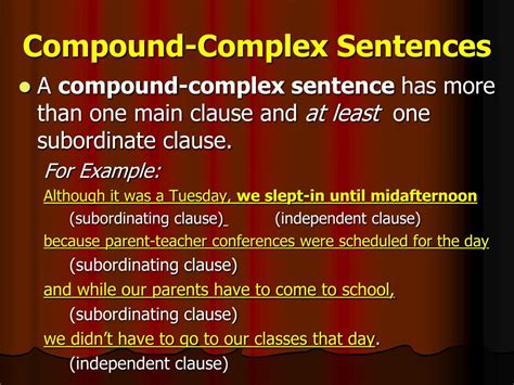what is a compound complex sentence with 10 examples