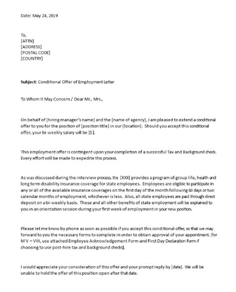 what is a conditional offer from fedex