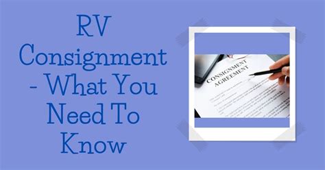 What Is A Consignment Rv