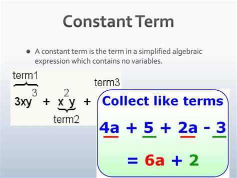 what is a constant term in math