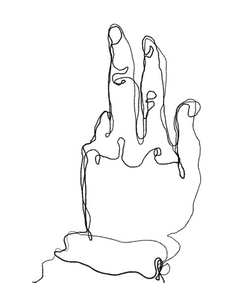 what is a continuous line in an artwork called