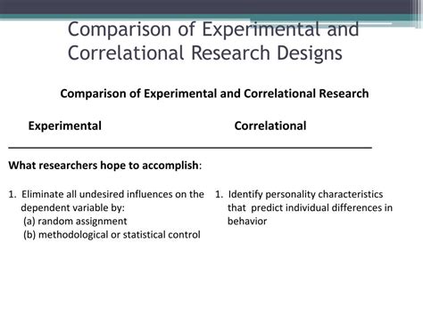what is a correlational study vs experimental