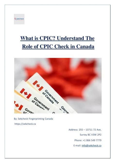 what is a cpic check