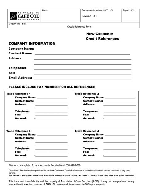 what is a credit reference sheet