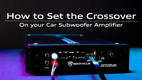 What Is A Crossover On An Amp