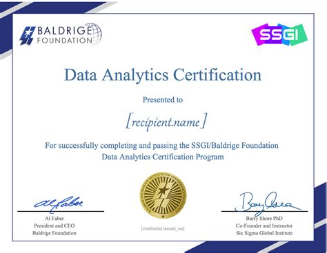 what is a data analytics certificate