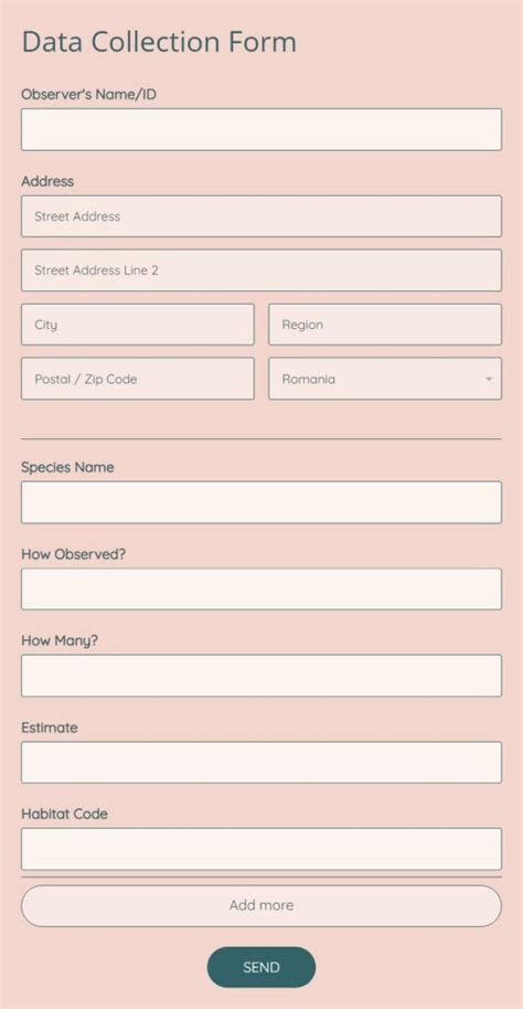 what is a data collection form
