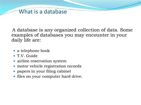 what is a database short answer