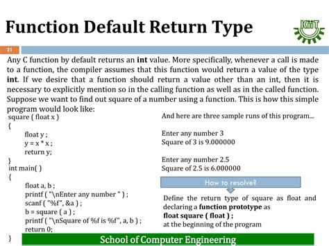 what is a default return type of a function