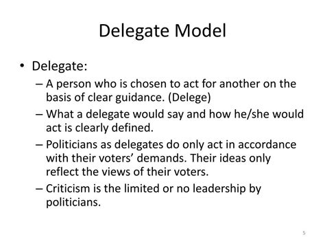 what is a delegate voting model
