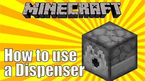 what is a dispenser in minecraft