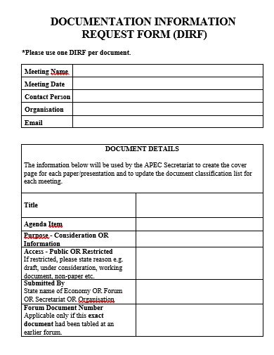 what is a documentation form