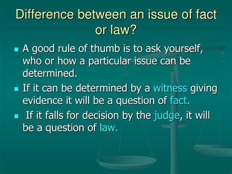 what is a fact in issue in law