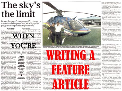 what is a feature article in journalism