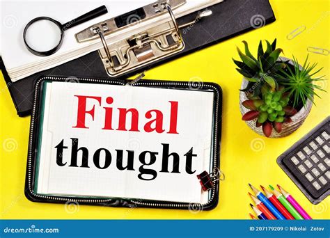 what is a final thought