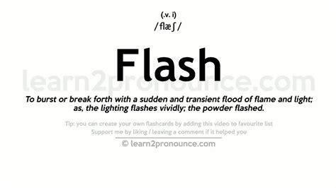 what is a flash meaning