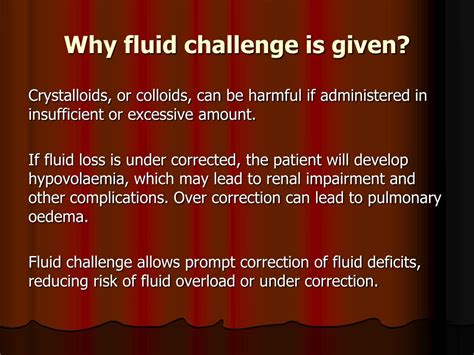 What Is A Fluid Challenge And Why Is It Performed