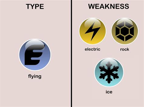 what is a flying type weakness