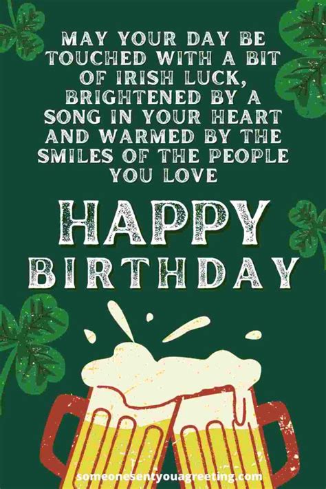 what is a good irish birthday wish