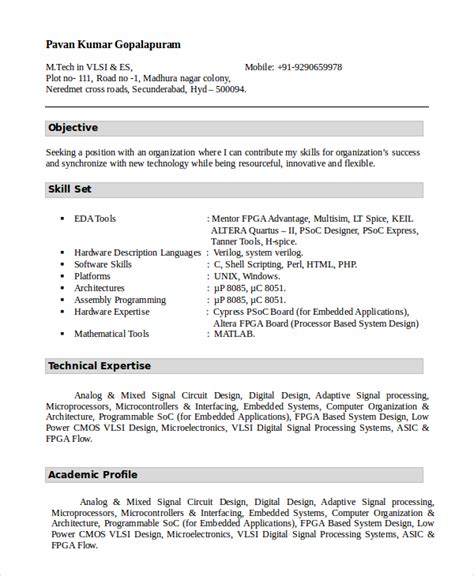 what is a good objective for a resume for freshers