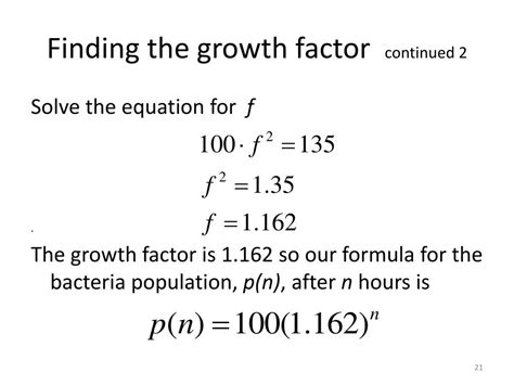 what is a growth factor in algebra