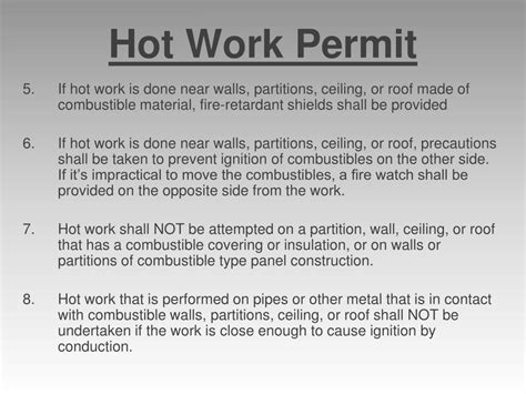 what is a hot works program