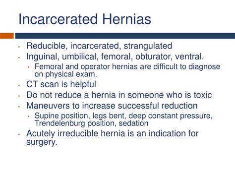 what is a incarcerated hernia