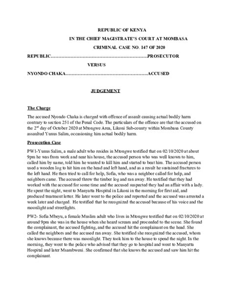what is a judgement in a criminal case