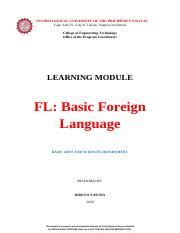 what is a language learning module
