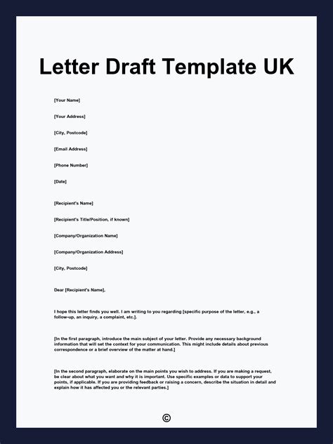 What Is A Letter Draft