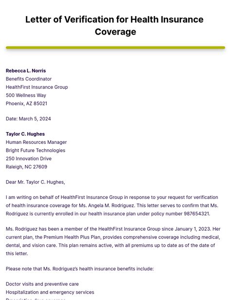 what is a letter of coverage