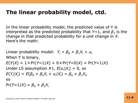 what is a linear probability model