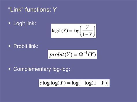 what is a log link function