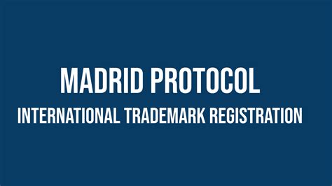 what is a madrid trademark application