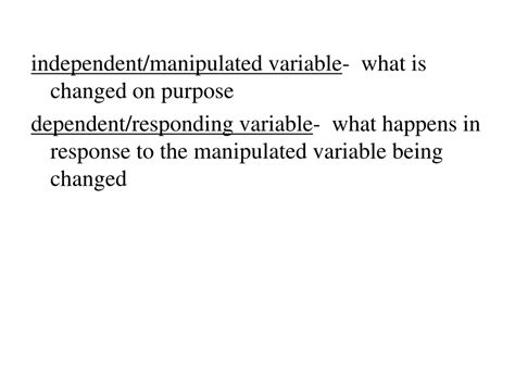 what is a manipulated variable