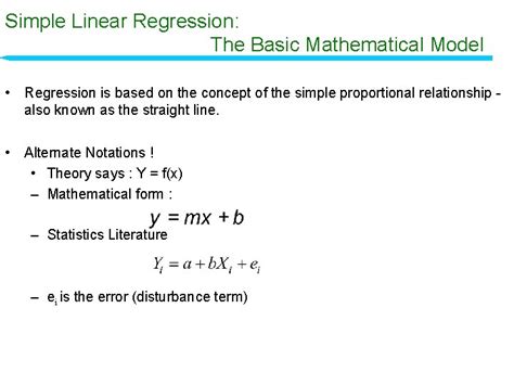 What Is A Mathematical Model Regression