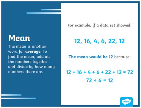 what is a mean in math definition