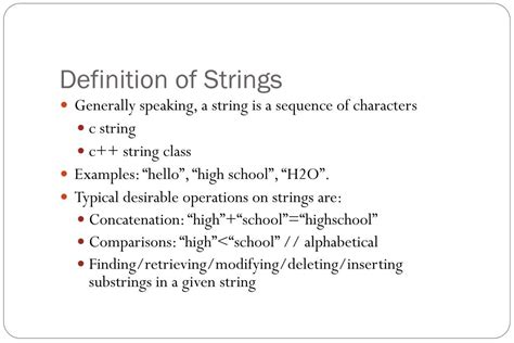 What Is A Meaning Of String